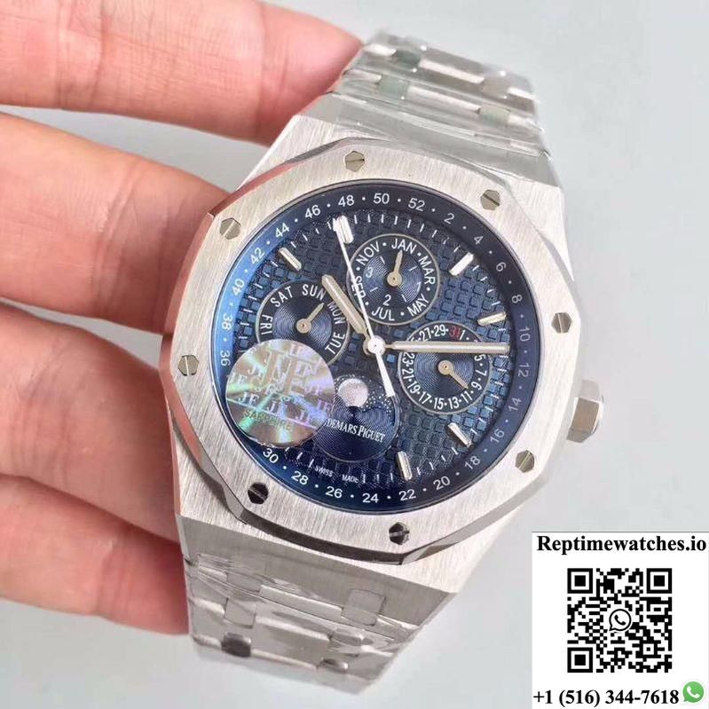 Audemars Piguet Royal Oak Perpetual Calendar 26574St.Oo.1220St.02 Jf Factory Blue Dial-Rep Time Watches