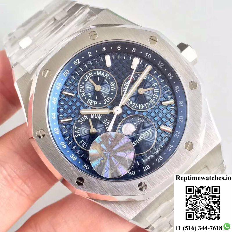Audemars Piguet Royal Oak Perpetual Calendar 26574St.Oo.1220St.02 Jf Factory Blue Dial-Rep Time Watches