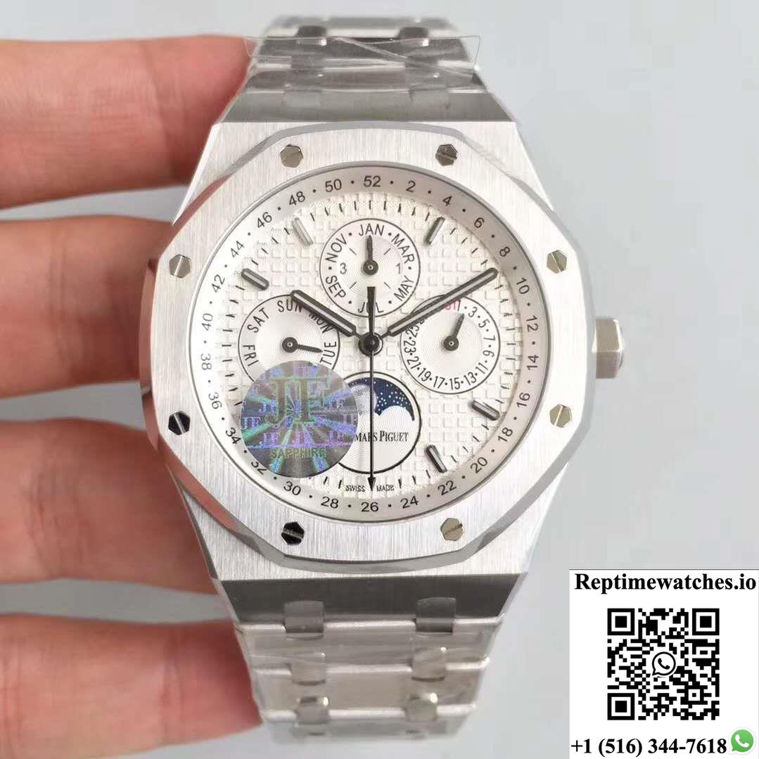 Audemars Piguet Royal Oak Perpetual Calendar 41Mm 26574St.Oo.1220St.01 Jf Factory Silver Dial-Rep Time Watches