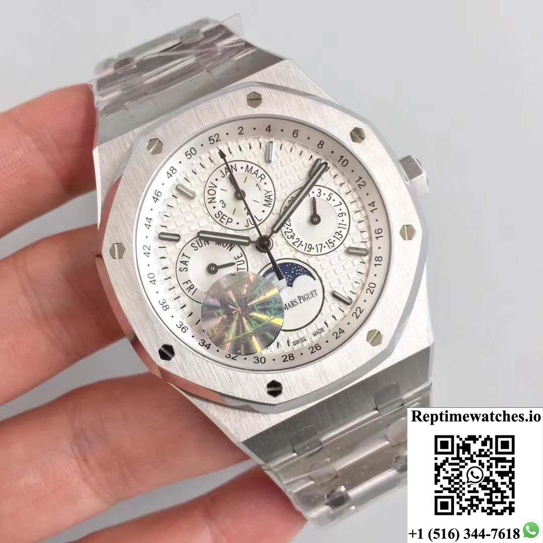 Audemars Piguet Royal Oak Perpetual Calendar 41Mm 26574St.Oo.1220St.01 Jf Factory Silver Dial-Rep Time Watches