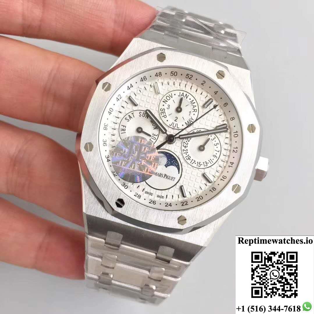 Audemars Piguet Royal Oak Perpetual Calendar 41Mm 26574St.Oo.1220St.01 Jf Factory Silver Dial-Rep Time Watches