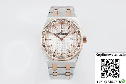 Audemars Piguet Royal Oak Quartz 33Mm 67651Sr.Zz.1261Sr.01 Zf Factory White Dial-Rep Time Watches