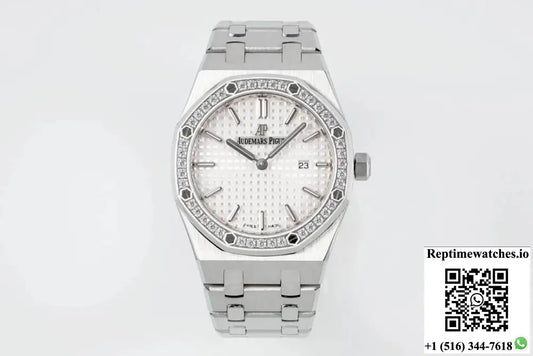 Audemars Piguet Royal Oak Quartz 33MM 67651ST.ZZ.1261ST.01 ZF Factory Diamond Bezel - Watches