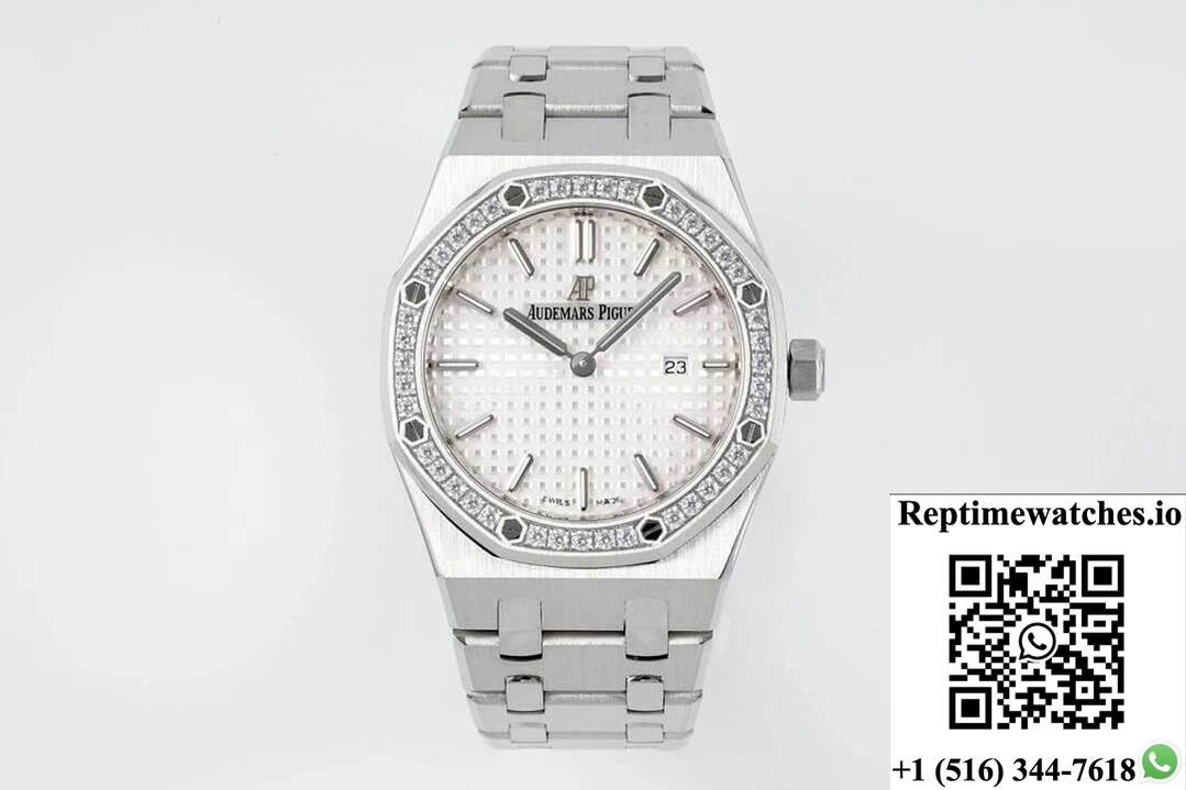 Audemars Piguet Royal Oak Quartz 33Mm 67651St.Zz.1261St.01 Zf Factory Diamond Bezel-Rep Time Watches