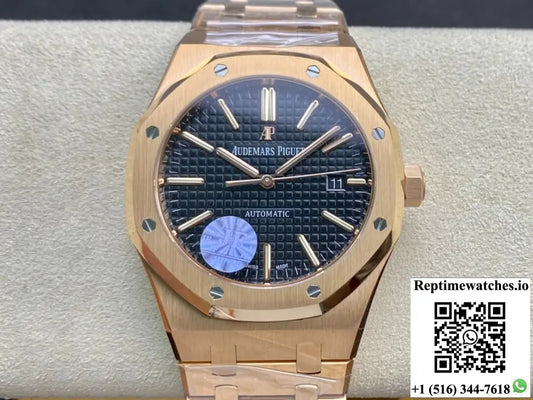 Audemars Piguet Royal Oak Rose Gold 15450 JF Factory V5 Black Dial Product Photo 1