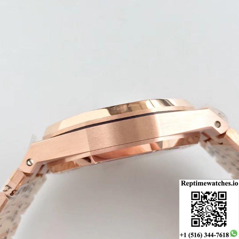 Audemars Piguet Royal Oak Rose Gold Tourbillon Extra Thin 26522 R8 Factory White Dial-Rep Time Watches
