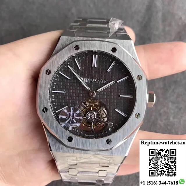 Audemars Piguet Royal Oak Tourbillon 26510Pt.Oo.1220Pt.01 Jf Factory Grey Dial-Rep Time Watches