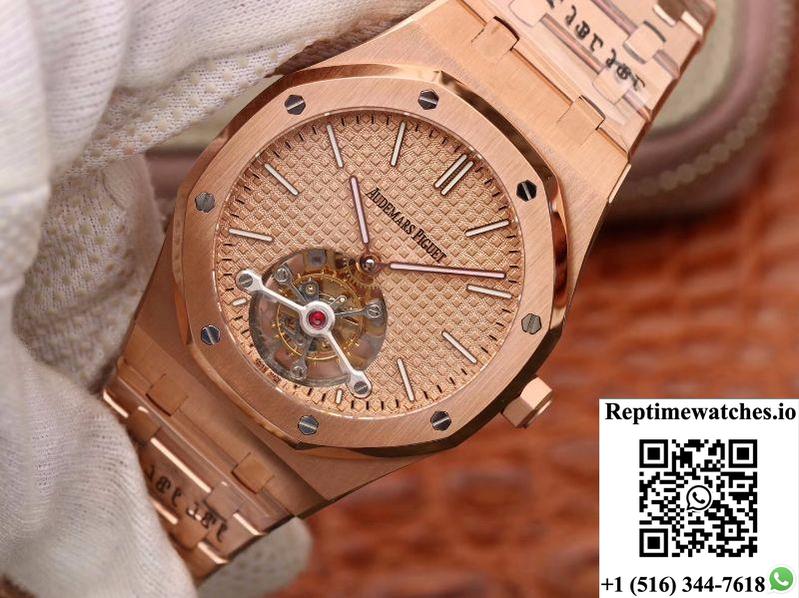 Audemars Piguet Royal Oak Tourbillon 26515Or.Oo.1220Or.01 R8 Factory 18K Rosegold Dial-Rep Time Watches