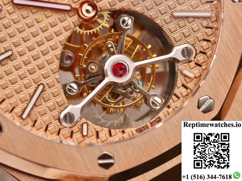 Audemars Piguet Royal Oak Tourbillon 26515Or.Oo.1220Or.01 R8 Factory 18K Rosegold Dial-Rep Time Watches