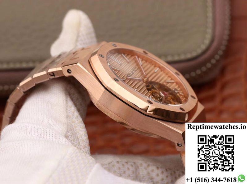 Audemars Piguet Royal Oak Tourbillon 26515Or.Oo.1220Or.01 R8 Factory 18K Rosegold Dial-Rep Time Watches