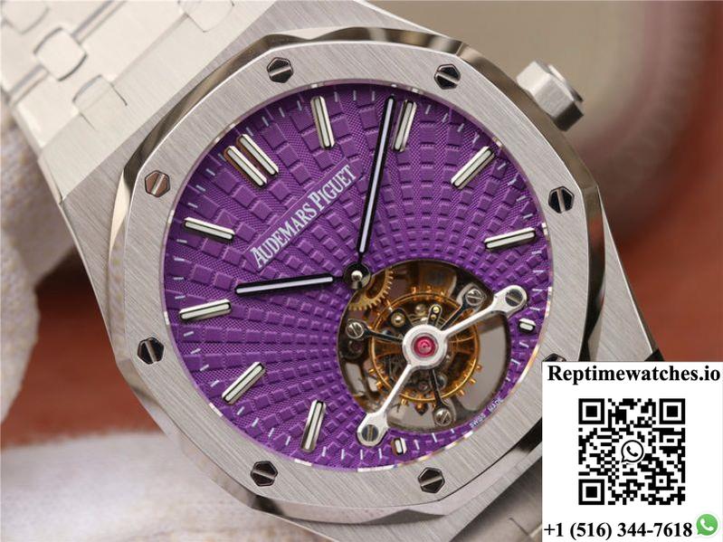 Audemars Piguet Royal Oak Tourbillon 26522St.Oo.1220St.01 R8 Factory Purple Dial-Rep Time Watches