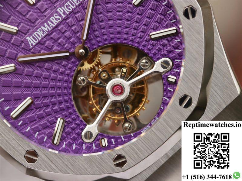 Audemars Piguet Royal Oak Tourbillon 26522St.Oo.1220St.01 R8 Factory Purple Dial-Rep Time Watches