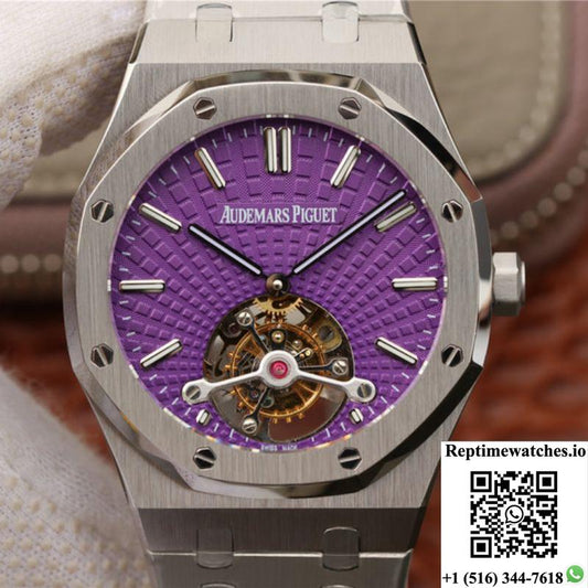 Audemars Piguet Royal Oak Tourbillon 26522St.Oo.1220St.01 R8 Factory Purple Dial-Rep Time Watches