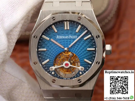 Audemars Piguet Royal Oak Tourbillon 26522TI.OO.1220TI.01 JF Factory Smoky Blue Dial Product Photo 1