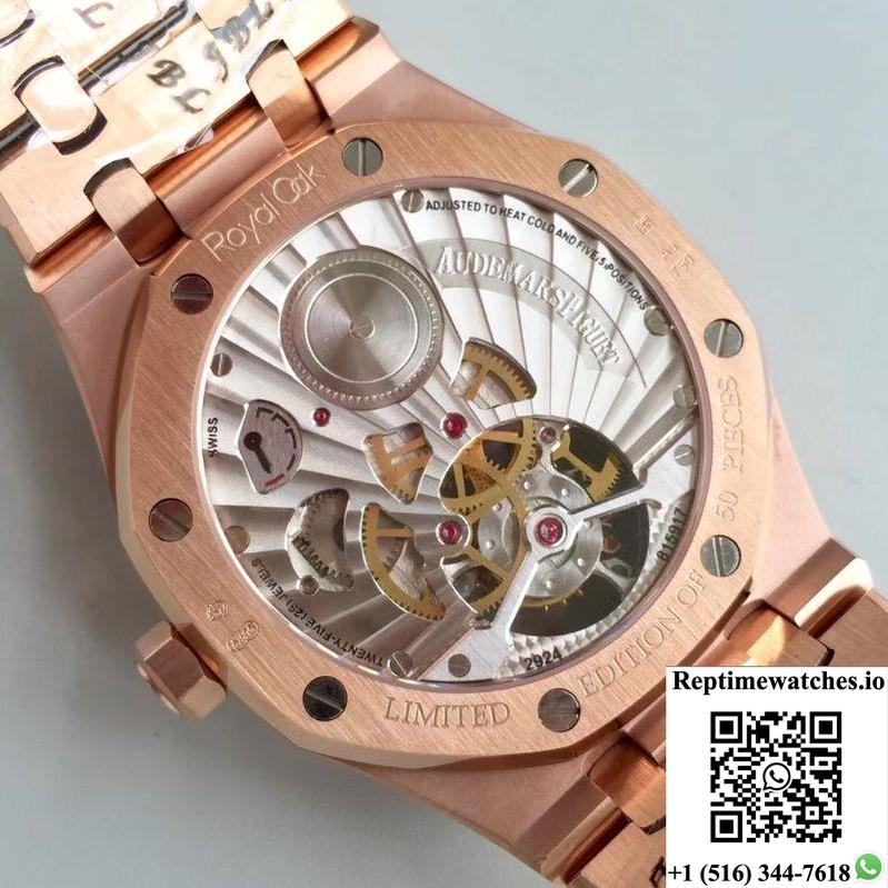 Audemars Piguet Royal Oak Tourbillon Extra Thin 26522 R8 Factory Blue Dial-Rep Time Watches