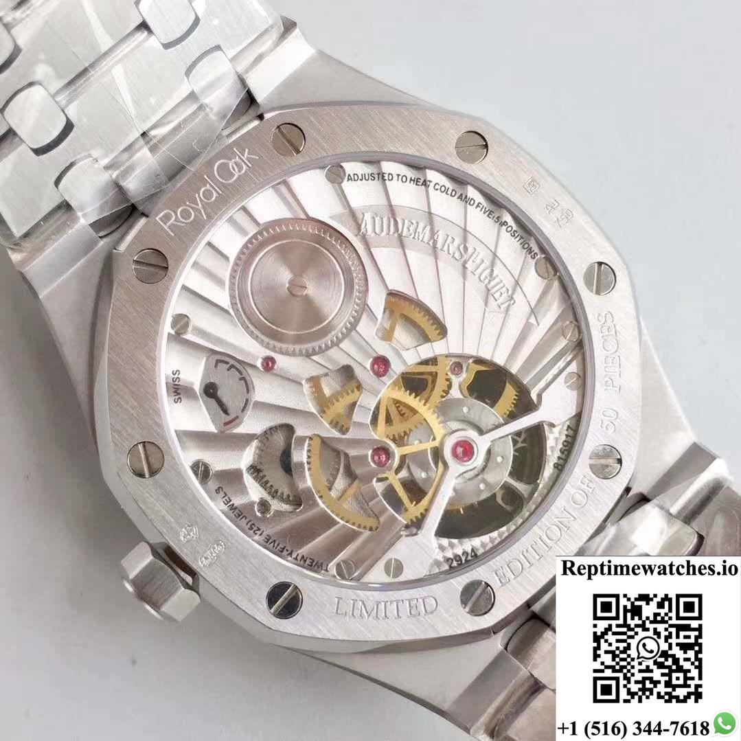 Audemars Piguet Royal Oak Tourbillon Extra Thin 26522 White Dial R8 Factory-Rep Time Watches