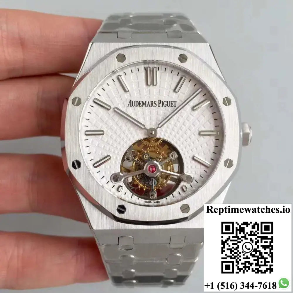 Audemars Piguet Royal Oak Tourbillon Extra Thin 26522 White Dial R8 Factory - Watches