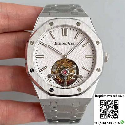 Audemars Piguet Royal Oak Tourbillon Extra Thin 26522 White Dial R8 Factory-Rep Time Watches
