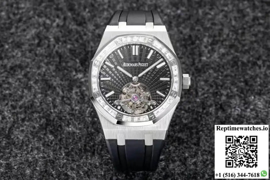 Audemars Piguet Royal Oak Tourbillon R8 Factory V3 Black Rubber Strap AI Factory