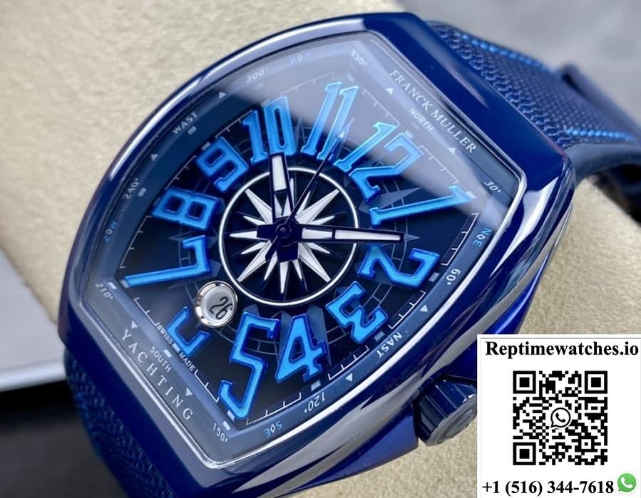 Franck Muller Men’S Collection V45 Sc Dt Yachting Og Abf Factory Date Display-Rep Time Watches
