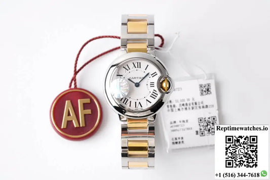 Ballon Bleu De Cartier 28MM W69007Z3 AF Factory Yellow Gold
