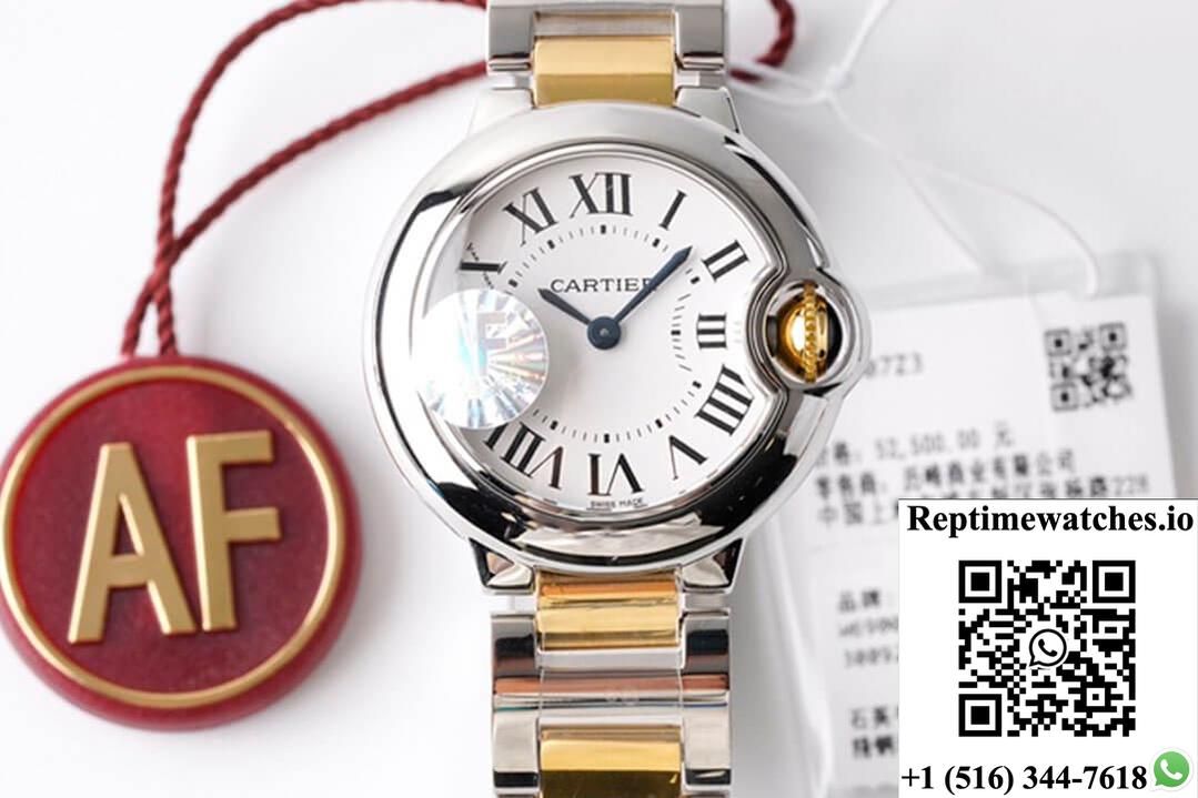 Ballon Bleu De Cartier 28Mm W69007Z3 Af Factory Yellow Gold-Rep Time Watches