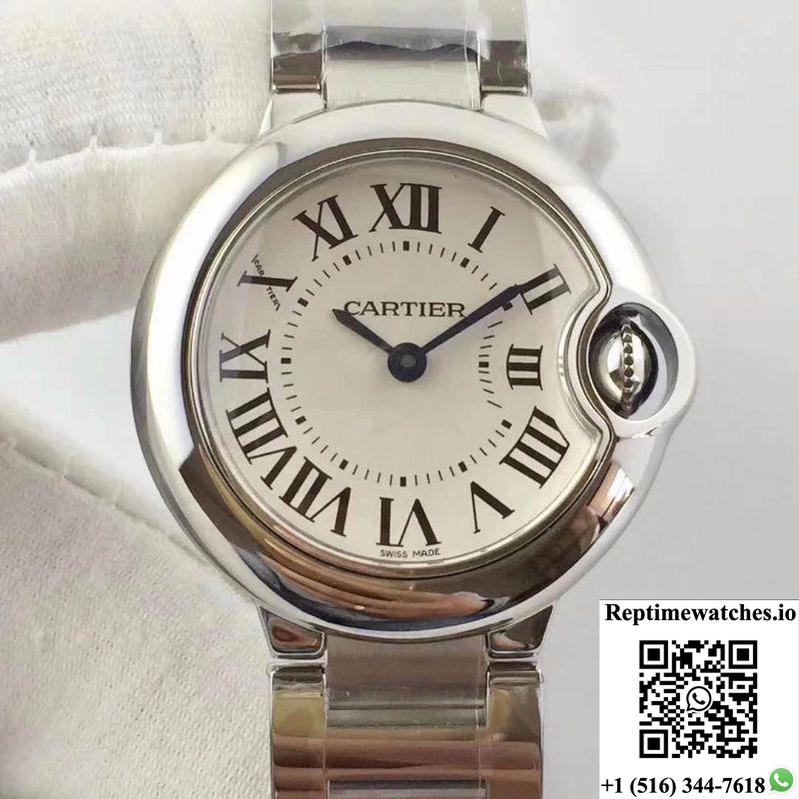 Ballon Bleu De Cartier 28Mm W69010Z4 V6 Factory White Dial-Rep Time Watches