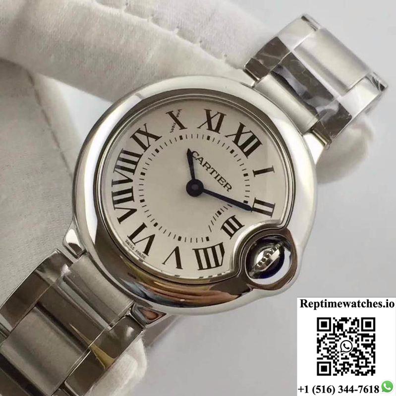 Ballon Bleu De Cartier 28Mm W69010Z4 V6 Factory White Dial-Rep Time Watches
