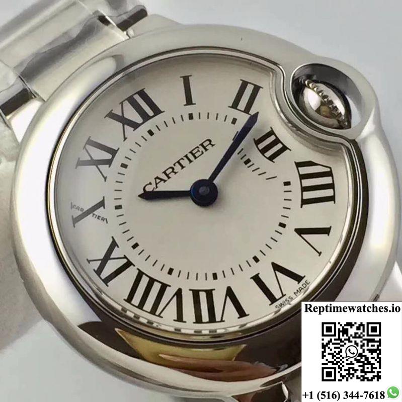 Ballon Bleu De Cartier 28Mm W69010Z4 V6 Factory White Dial-Rep Time Watches