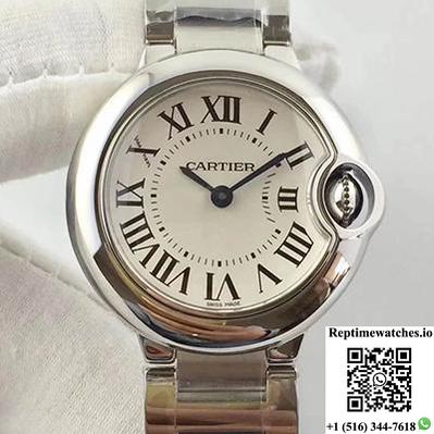 Ballon Bleu De Cartier 28Mm W69010Z4 V6 Factory White Dial-Rep Time Watches