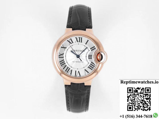Ballon Bleu De Cartier 33Mm W6920069 Af Factory Rose Gold-Rep Time Watches