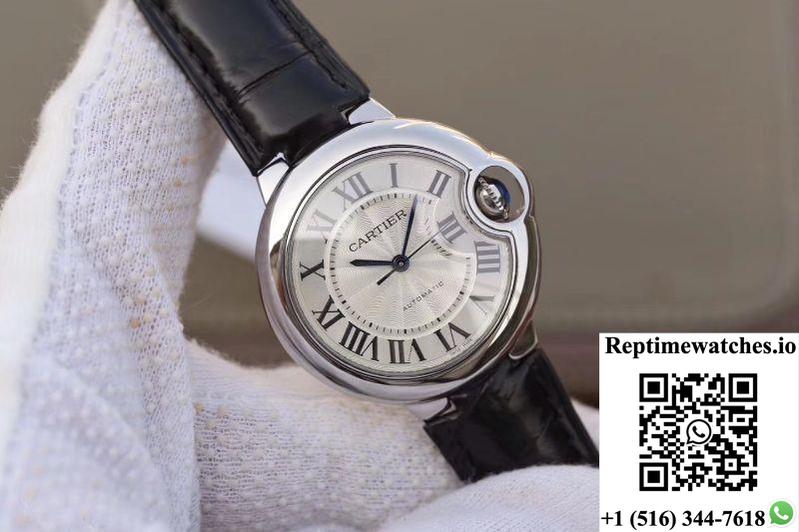 Ballon Bleu De Cartier 33Mm W6920086 V6 Factory White Dial-Rep Time Watches
