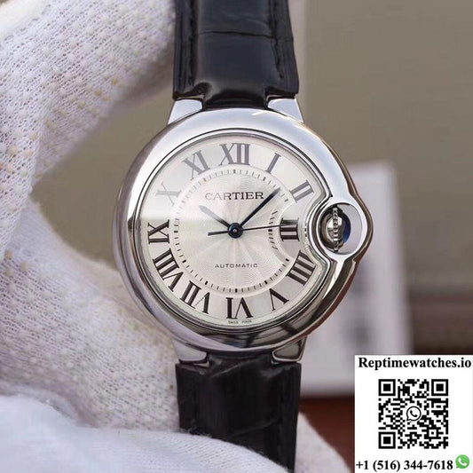 Ballon Bleu De Cartier 33Mm W6920086 V6 Factory White Dial-Rep Time Watches