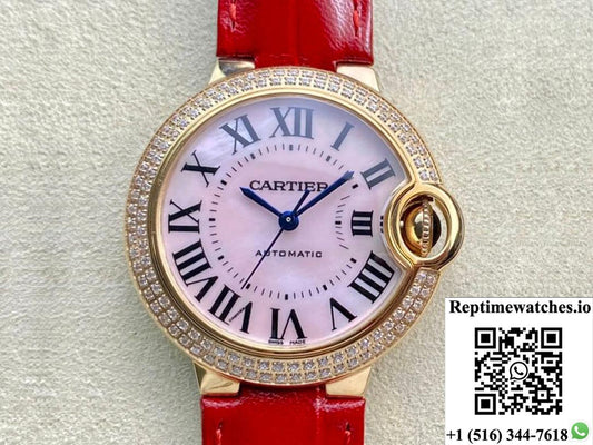Ballon Bleu De Cartier 33Mm Wjbb0033 3K Factory Diamond Bezel-Rep Time Watches