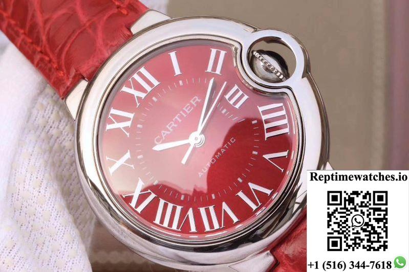 Ballon Bleu De Cartier 33Mm Wsbb0022 Tw Factory Red Dial-Rep Time Watches