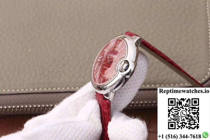 Ballon Bleu De Cartier 33Mm Wsbb0022 Tw Factory Red Dial-Rep Time Watches