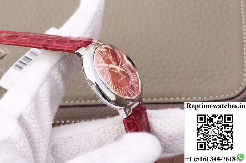 Ballon Bleu De Cartier 33Mm Wsbb0022 Tw Factory Red Dial-Rep Time Watches