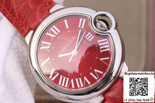 Ballon Bleu De Cartier 33MM WSBB0022 TW Factory Red Dial - Watches