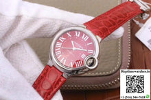 Ballon Bleu De Cartier 33MM WSBB0022 TW Factory Red Dial - Watches