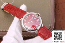 Ballon Bleu De Cartier 33MM WSBB0022 TW Factory Red Dial - Watches
