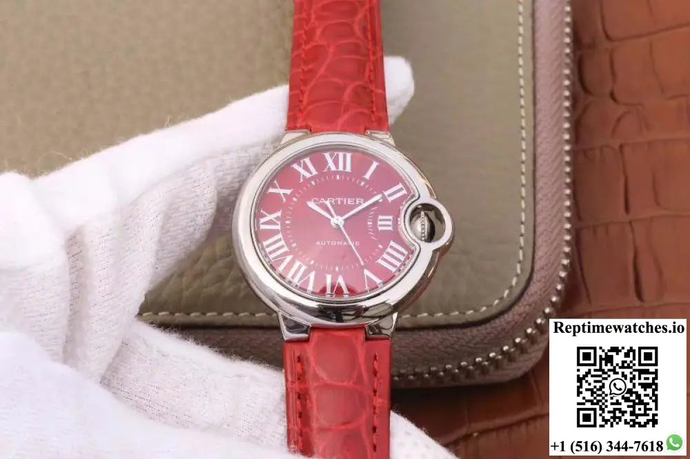 Ballon Bleu De Cartier 33MM WSBB0022 TW Factory Red Dial - Watches