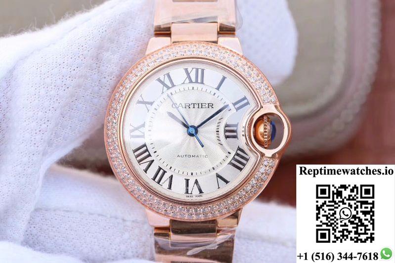 Ballon Bleu De Cartier 36Mm We902064 V9 Factory White Dial-Rep Time Watches