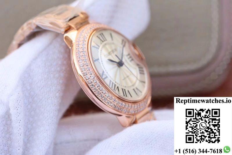 Ballon Bleu De Cartier 36Mm We902064 V9 Factory White Dial-Rep Time Watches