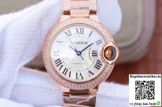 Ballon Bleu De Cartier 36MM WE902064 V9 Factory White Dial - Watches
