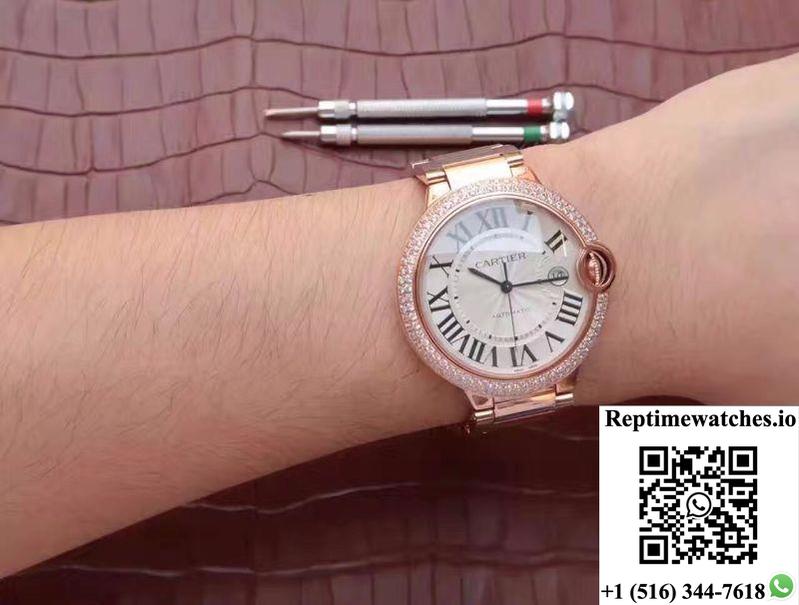 Ballon Bleu De Cartier 42Mm V6 Factory White Dial-Rep Time Watches