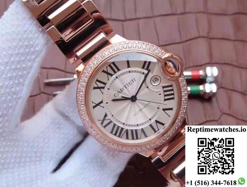Ballon Bleu De Cartier 42Mm V6 Factory White Dial-Rep Time Watches
