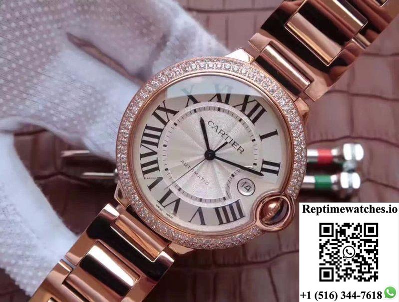 Ballon Bleu De Cartier 42Mm V6 Factory White Dial-Rep Time Watches