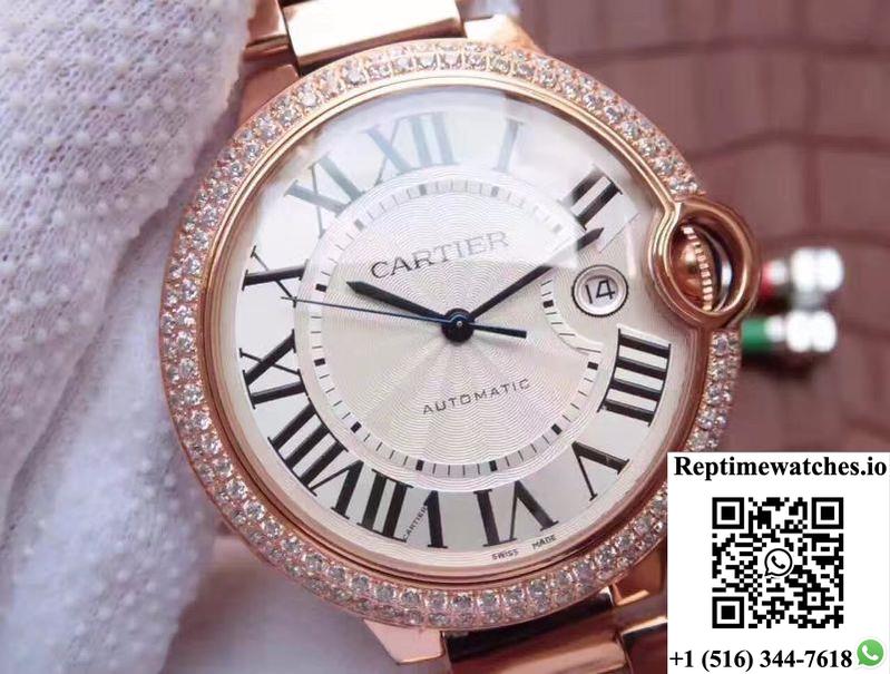 Ballon Bleu De Cartier 42Mm V6 Factory White Dial-Rep Time Watches
