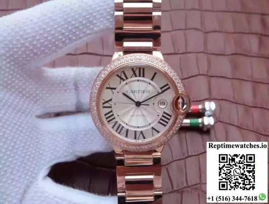 Ballon Bleu De Cartier 42MM V6 Factory White Dial - Watches