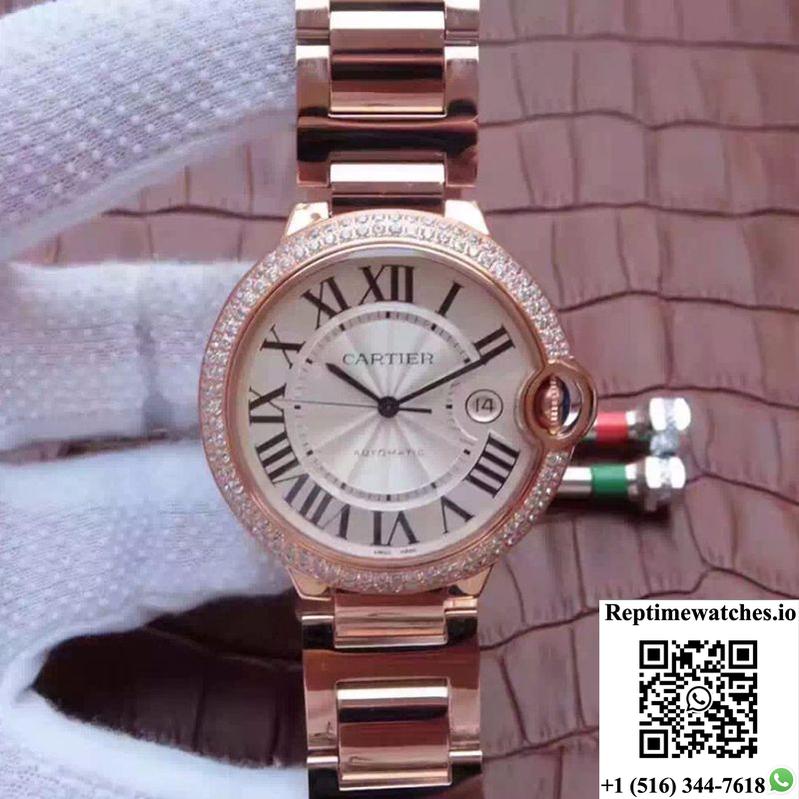 Ballon Bleu De Cartier 42Mm V6 Factory White Dial-Rep Time Watches